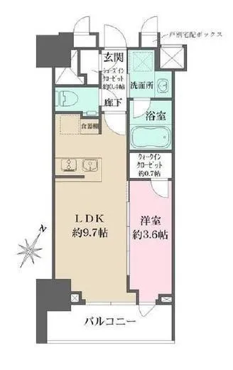ザ・パークワンズ 日本橋人形町 2階 33.26㎡