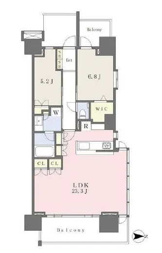 グランドメゾン品川シーサイドの杜 1階 77.23㎡