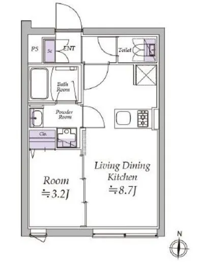 アトリオフラッツ清澄白河 204