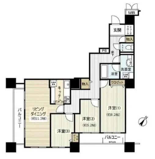 コスモ東京ベイタワー 13階 84.67㎡