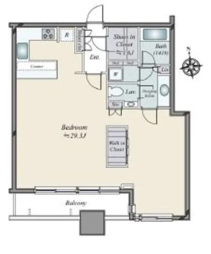 芝パークタワー 13階 67.2㎡