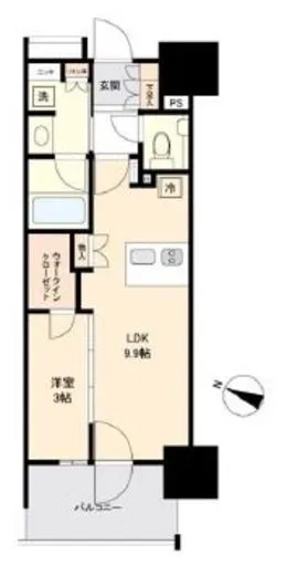 プラウド八幡山 4階 35.15㎡