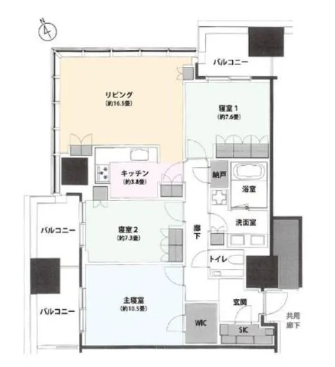 麻布台ヒルズレジデンスB 10階 114.07㎡