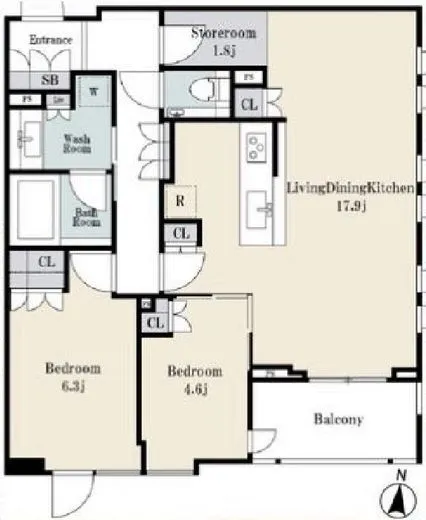 シティハウス文京小日向 2階 69.74㎡