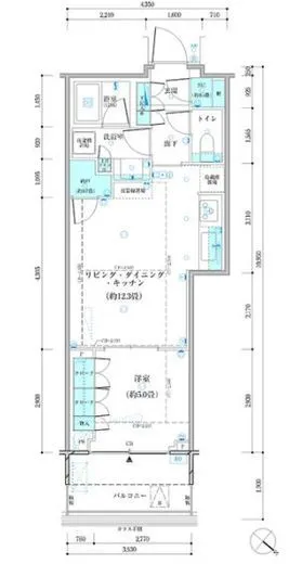 パークタワー勝どきミッド/サウス 24階 43.88㎡