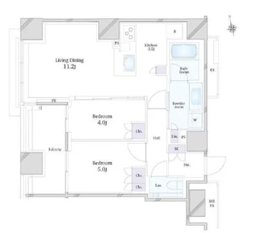 クラッシィタワー新宿御苑 9階 57.2㎡