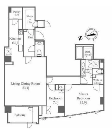 パークマンション鳥居坂 1階 122.2㎡
