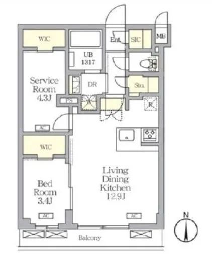 アジールコート都立大学 303
