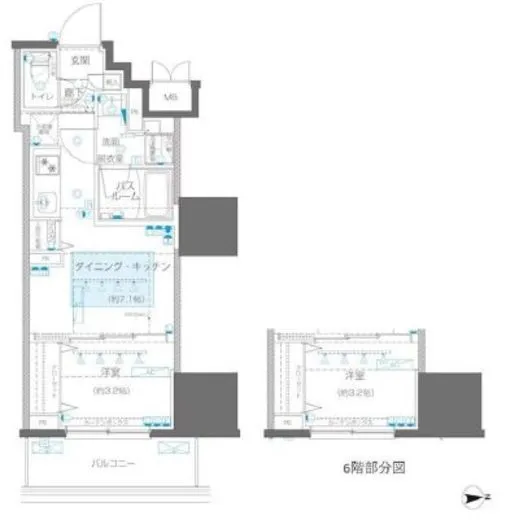 ZOOM信濃町 6階 27.54㎡
