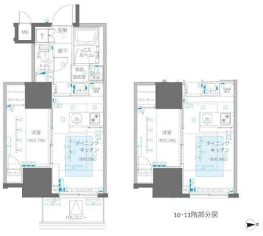 ZOOM信濃町 10階 31.14㎡