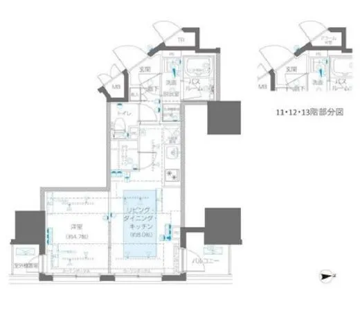 ZOOM信濃町 12階 31.19㎡