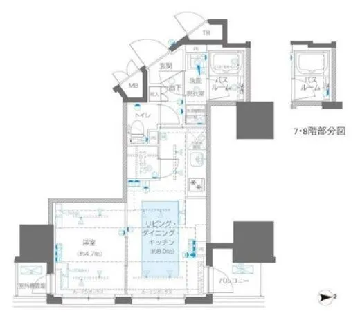 ZOOM信濃町 10階 31.81㎡