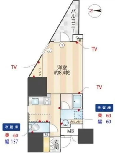 ZOOM信濃町 5階 33.24㎡