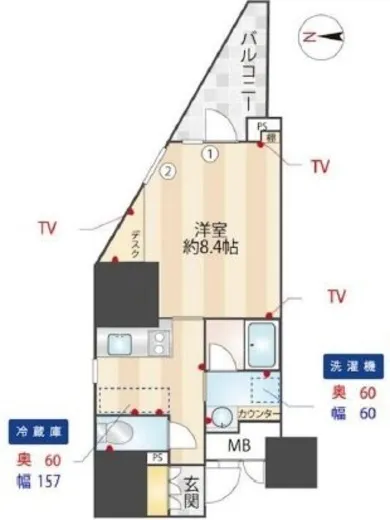 ZOOM信濃町 4階 33.24㎡