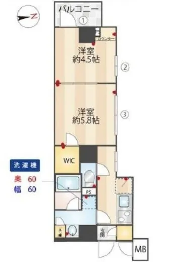 ZOOM信濃町 2階 33.9㎡