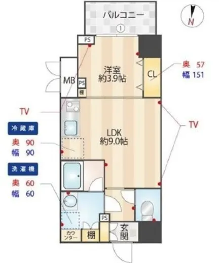 ZOOM信濃町 2階 35.78㎡