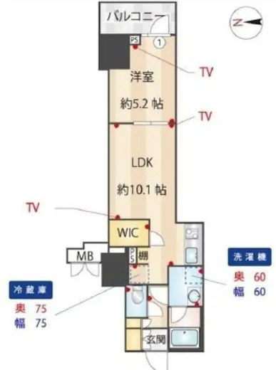 ZOOM信濃町 5階 39.03㎡