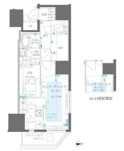 ZOOM信濃町 12階 43.34㎡