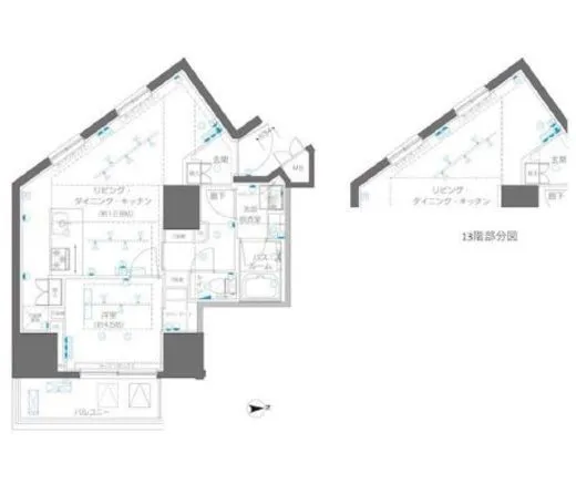 ZOOM信濃町 10階 44.97㎡