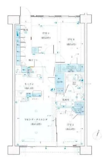 蘆花公園ザ・レジデンス 1階 83.85㎡