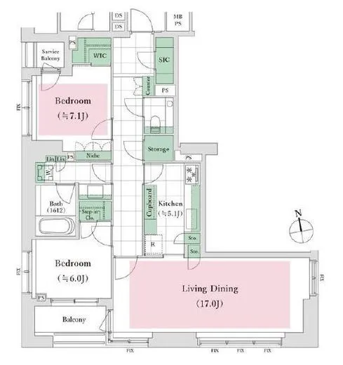 アトラス麻布台 8階 88.67㎡