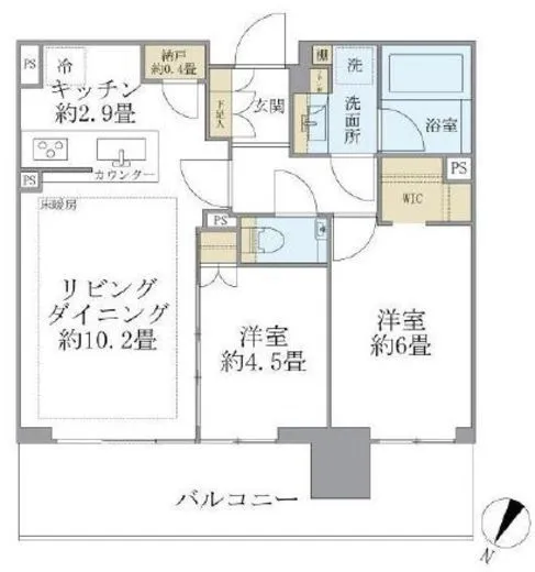 シティタワーズ東京ベイセントラル 32階 54.24㎡