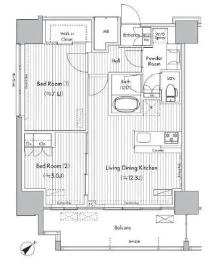 ヒューリック荏原 1205