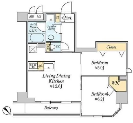 クレストコート志村坂上 11階 55.9㎡