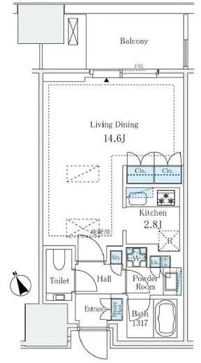 麻布台ヒルズレジデンスB 9階 43.58㎡