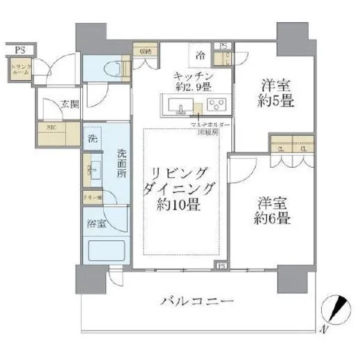 Ｂｒｉｌｌｉａ有明Ｃｉｔｙ　Ｔｏｗｅｒ 18階 55.38㎡