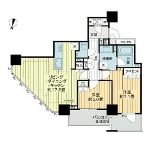 ザ・ライオンズ上野の森 7階 68.92㎡
