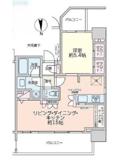 クレヴィア新御徒町 11階 46.24㎡