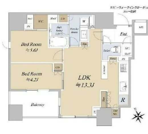 リビオレゾン新橋nex 4階 56.12㎡