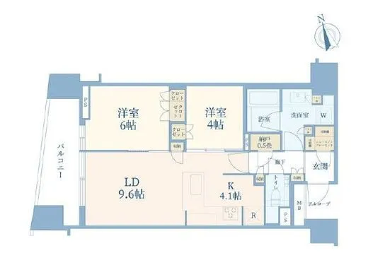 プラウド渋谷東 5階 56.93㎡