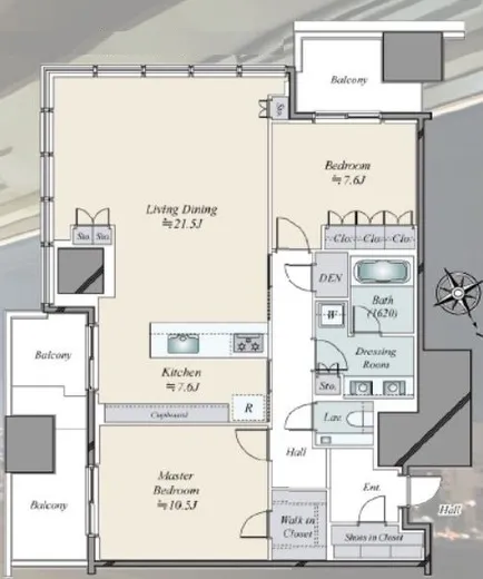 麻布台ヒルズレジデンスB 9階 114.07㎡