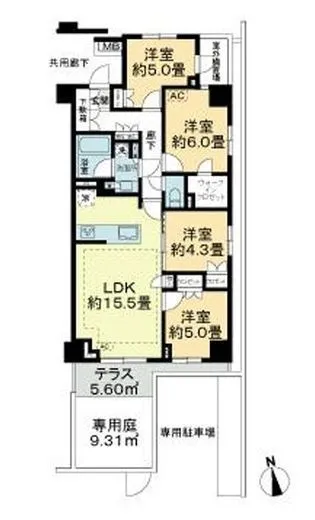オープンレジデンシア北綾瀬プレイス 1階 78.6㎡