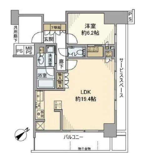 プラウドタワー大泉学園 14階 58.16㎡