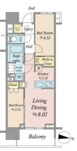 クレヴィア日暮里 THE PLACE 8階 43.17㎡