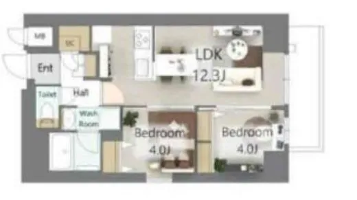 S-RESIDENCE王子enable (エスレジデンス王子イネーブル) 801