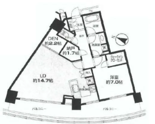 タワーレジデンストーキョー 4階 67.52㎡