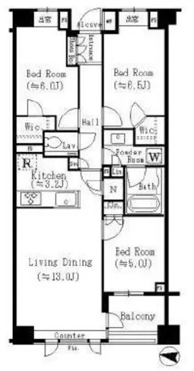 クラッシィハウス白金 2階 68.18㎡