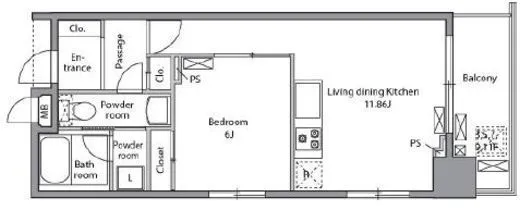 レジディア入谷 1102