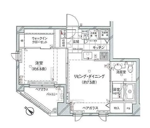 アルカーデン文京六義園 8階 40.46㎡