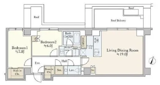 リジェ代々木上原テラス 3階 85.85㎡