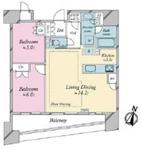 ブリリア日本橋浜町 12階 63.79㎡