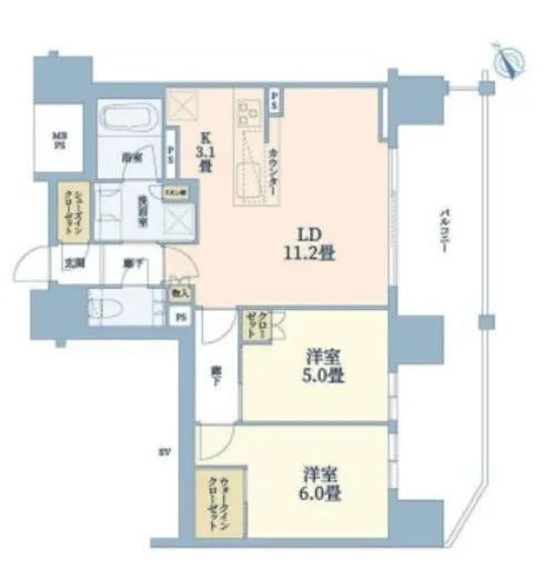 ザ・パークハウス愛宕虎ノ門 4階 61.66㎡