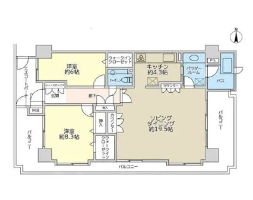 グランシティ天王洲アイル 14階 87.48㎡