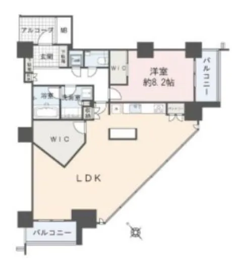 ビーコンタワーレジデンス 35階 85.95㎡
