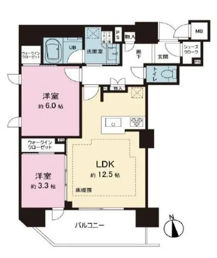 ソルティア東京王子 9階 55.86㎡