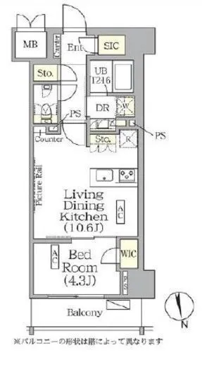 ザ・パークハビオ神楽坂レジデンスＳｏｕｔｈ 424
